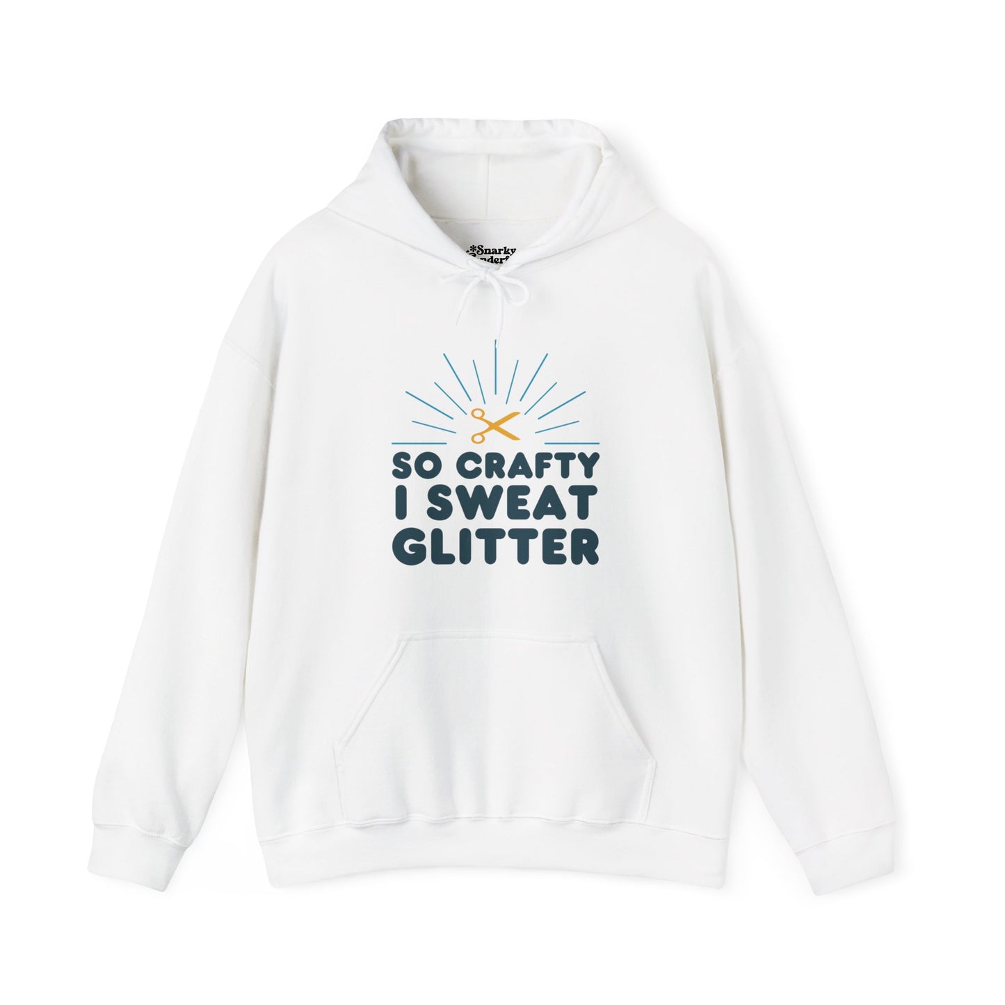 So Crafty I Sweat Glitter Hoodie - Snarky Wonderful - 1