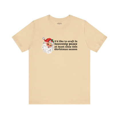 Christmas Crafting in Heavenly Peace Premium T-Shirt