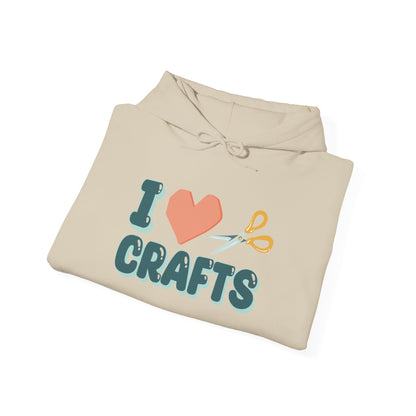 Crafty Love: Heart & Scissors Hoodie - Snarky Wonderful - 4