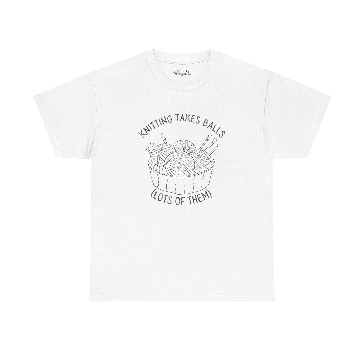 Knitting Takes Balls (Lots of Them) Essential Tee