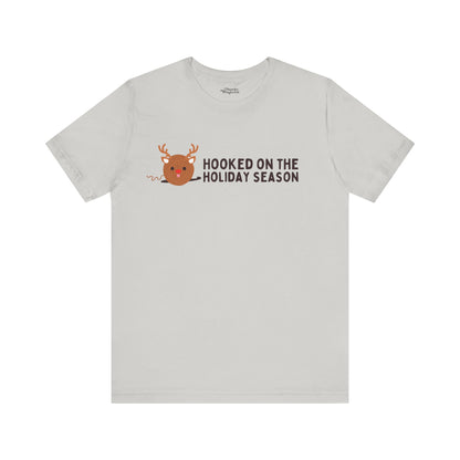 Hooked on the Holiday Season Crochet Premium T-Shirt