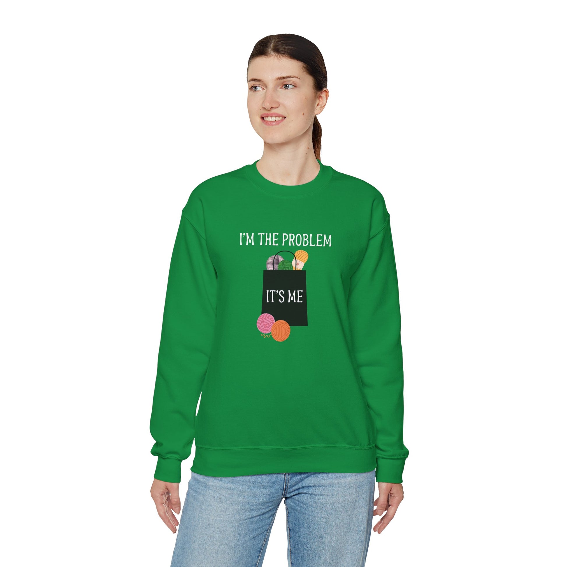 "I'm the Problem, It's Me" Yarn Hoarder Swifties Sweatshirt - Snarky Wonderful - 7