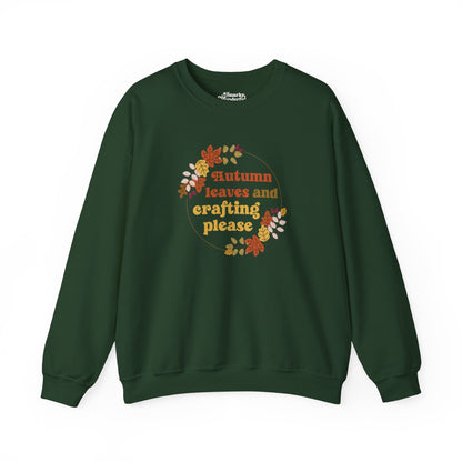 Autumn Leaves and Crafting Please Sweatshirt - Snarky Wonderful - 6