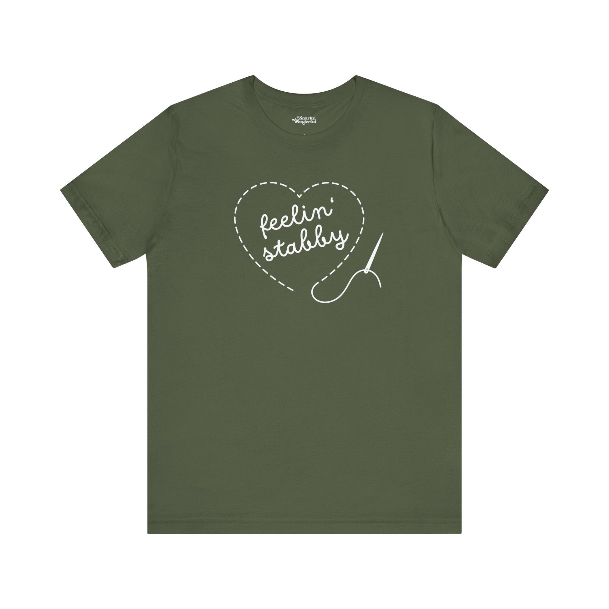 Feelin' Stabby Needlework Humor T-Shirt - Snarky Wonderful - 1