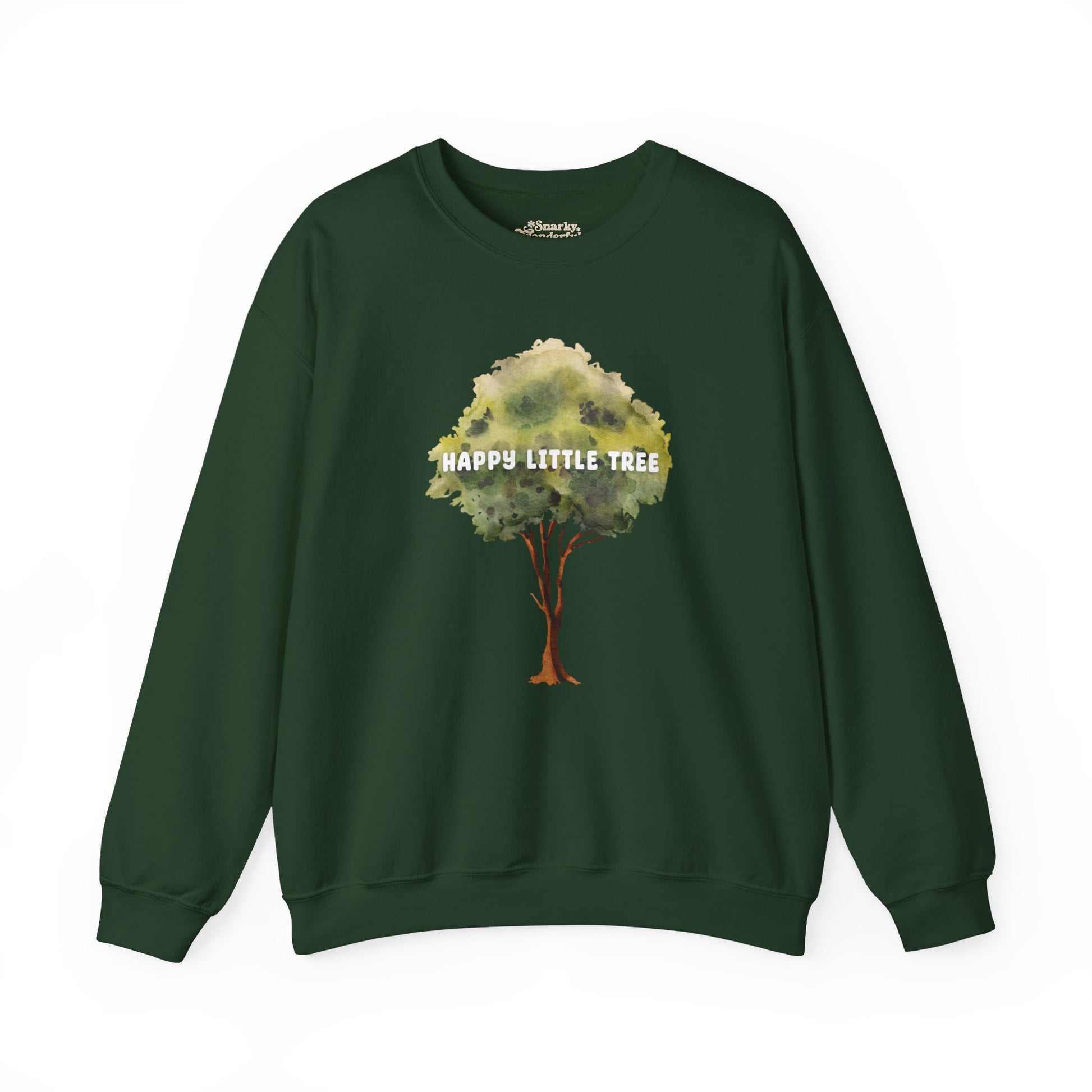 Happy Little Tree Art Sweatshirt - Snarky Wonderful - 7