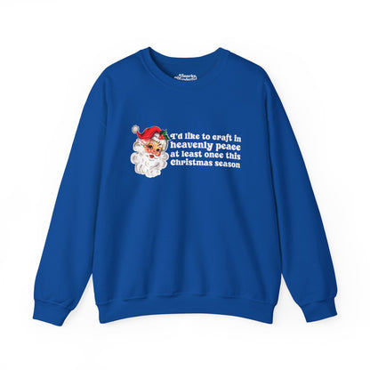 Christmas Crafting in Heavenly Peace Sweatshirt