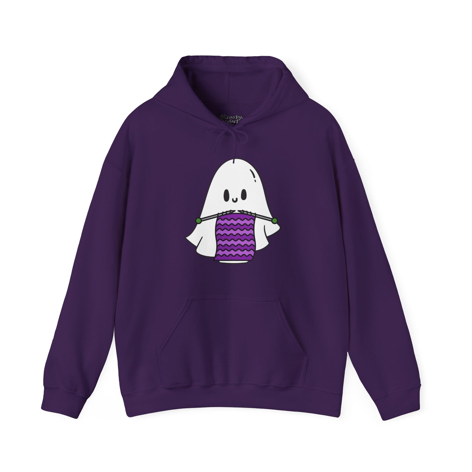 Knitting Ghost Halloween Hoodie - Snarky Wonderful - 7