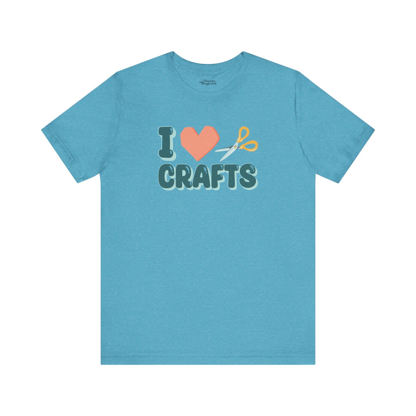 Crafty Love: Heart & Scissors T-Shirt - Snarky Wonderful - 6