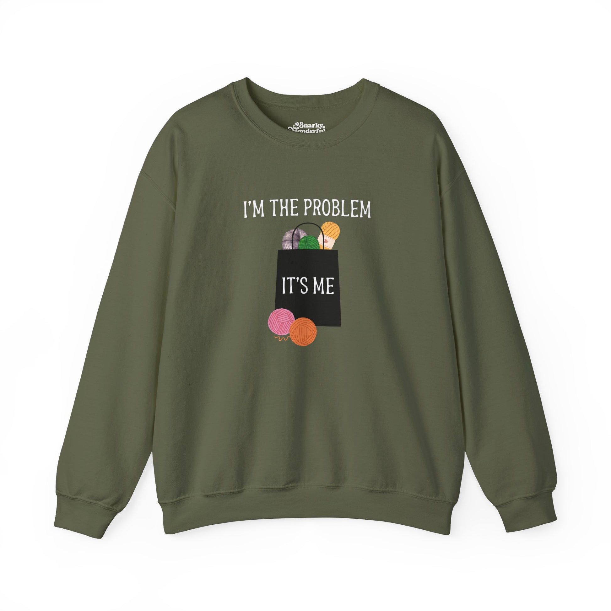 "I'm the Problem, It's Me" Yarn Hoarder Swifties Sweatshirt - Snarky Wonderful - 5