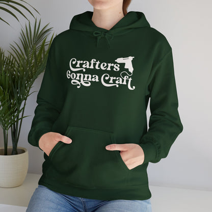 Crafters Gonna Craft Hot Glue Gun Hoodie