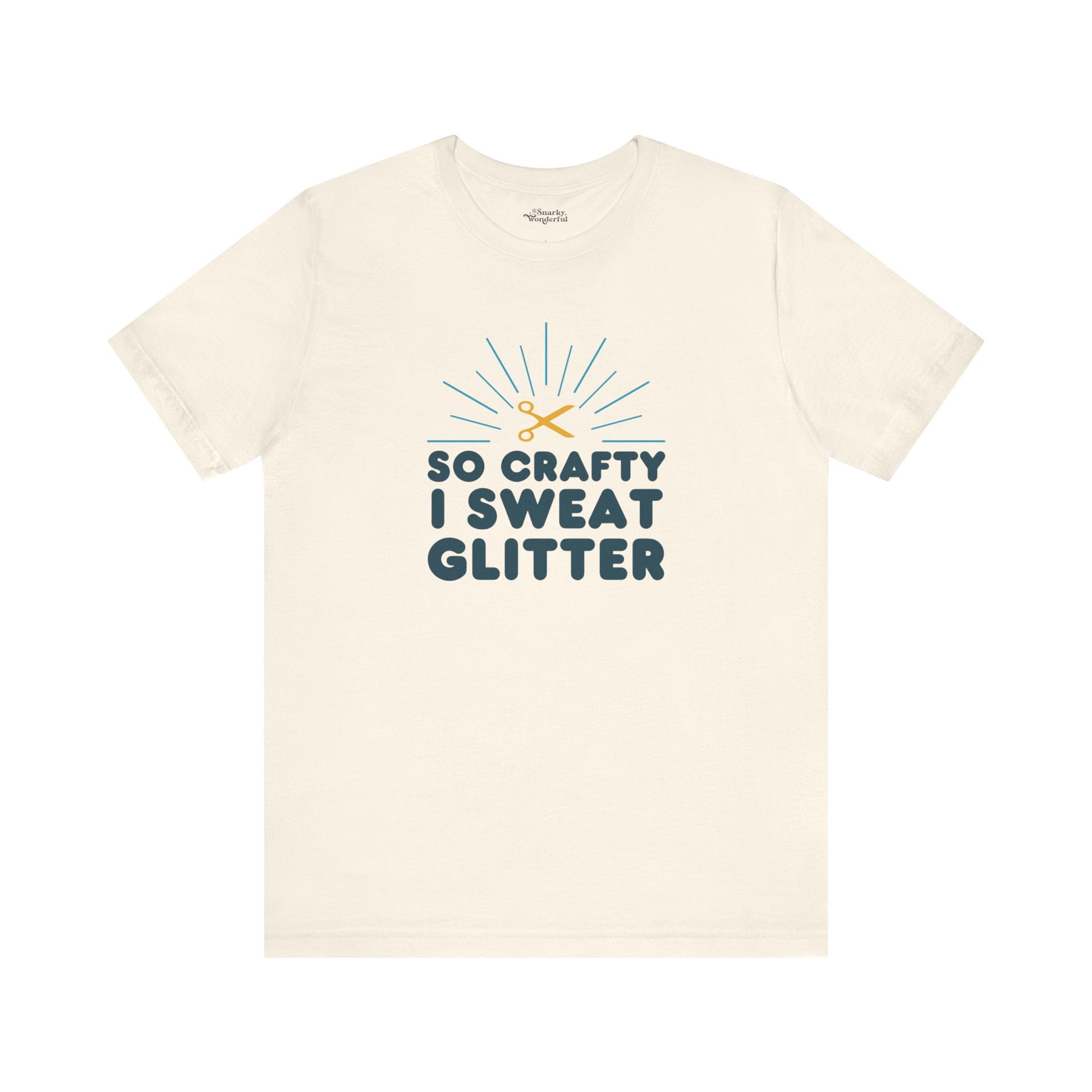 So Crafty I Sweat Glitter T-Shirt - Snarky Wonderful - 4