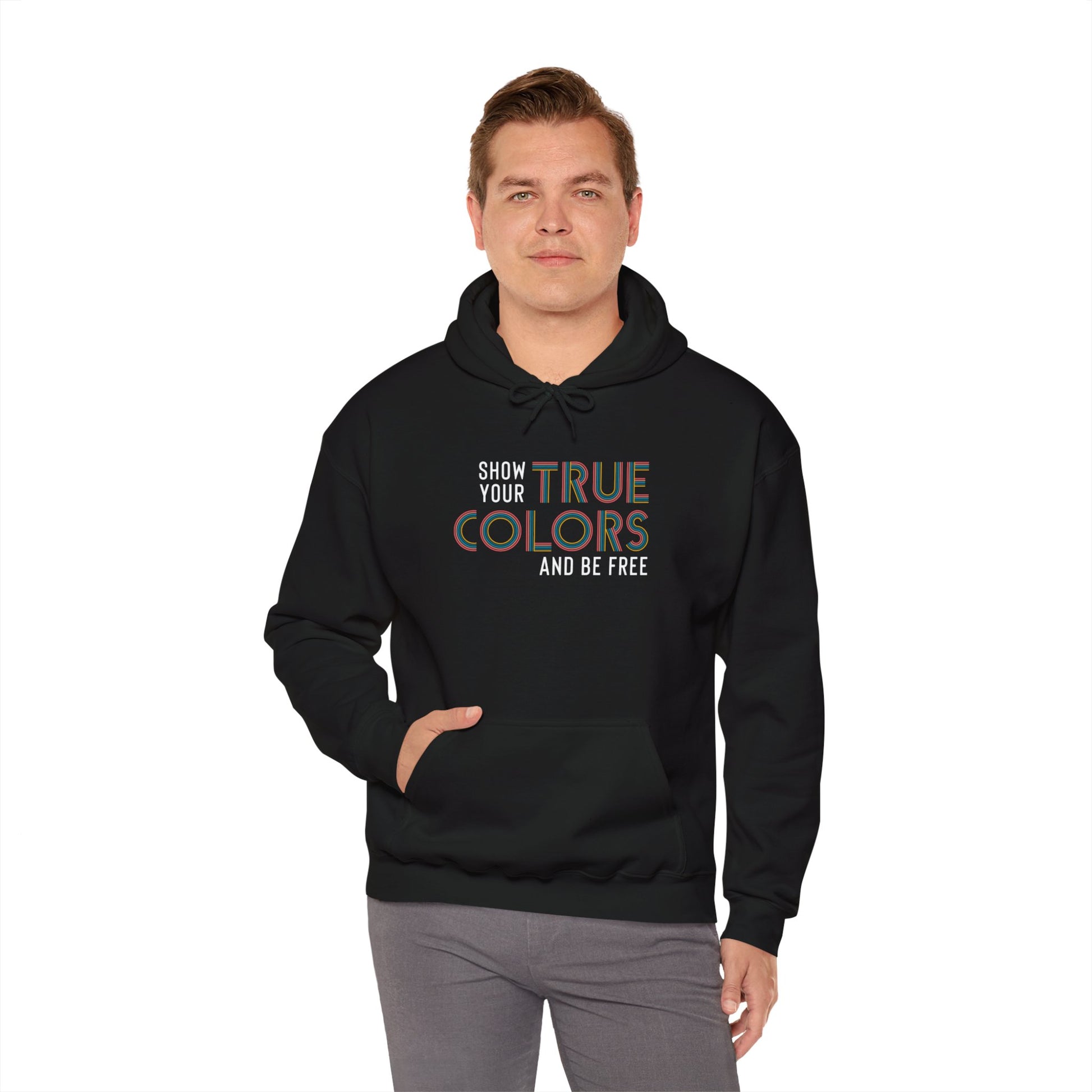 Show Your True Colors and Be Free Hoodie - Snarky Wonderful - 2