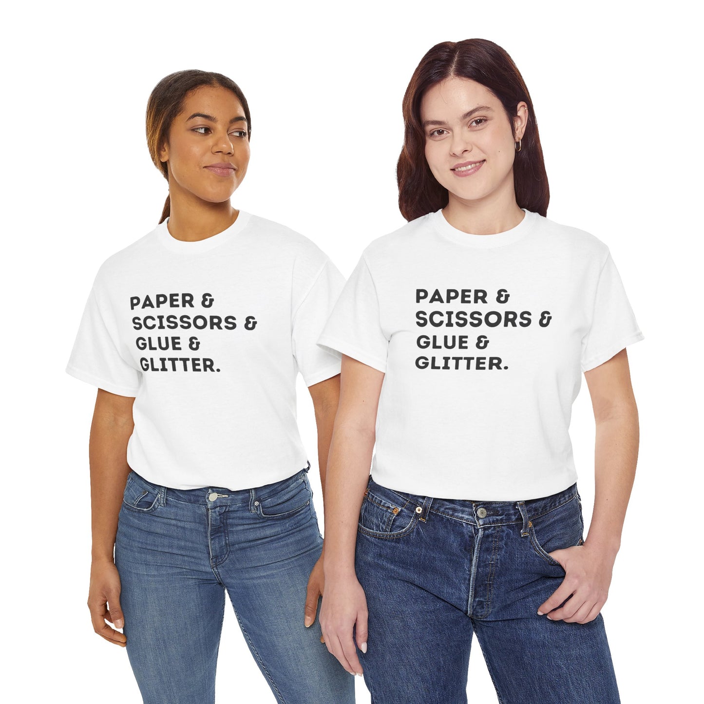 Paper & Scissors & Glue & Glitter Essential Tee