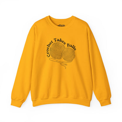 Crochet Takes Balls Sweatshirt