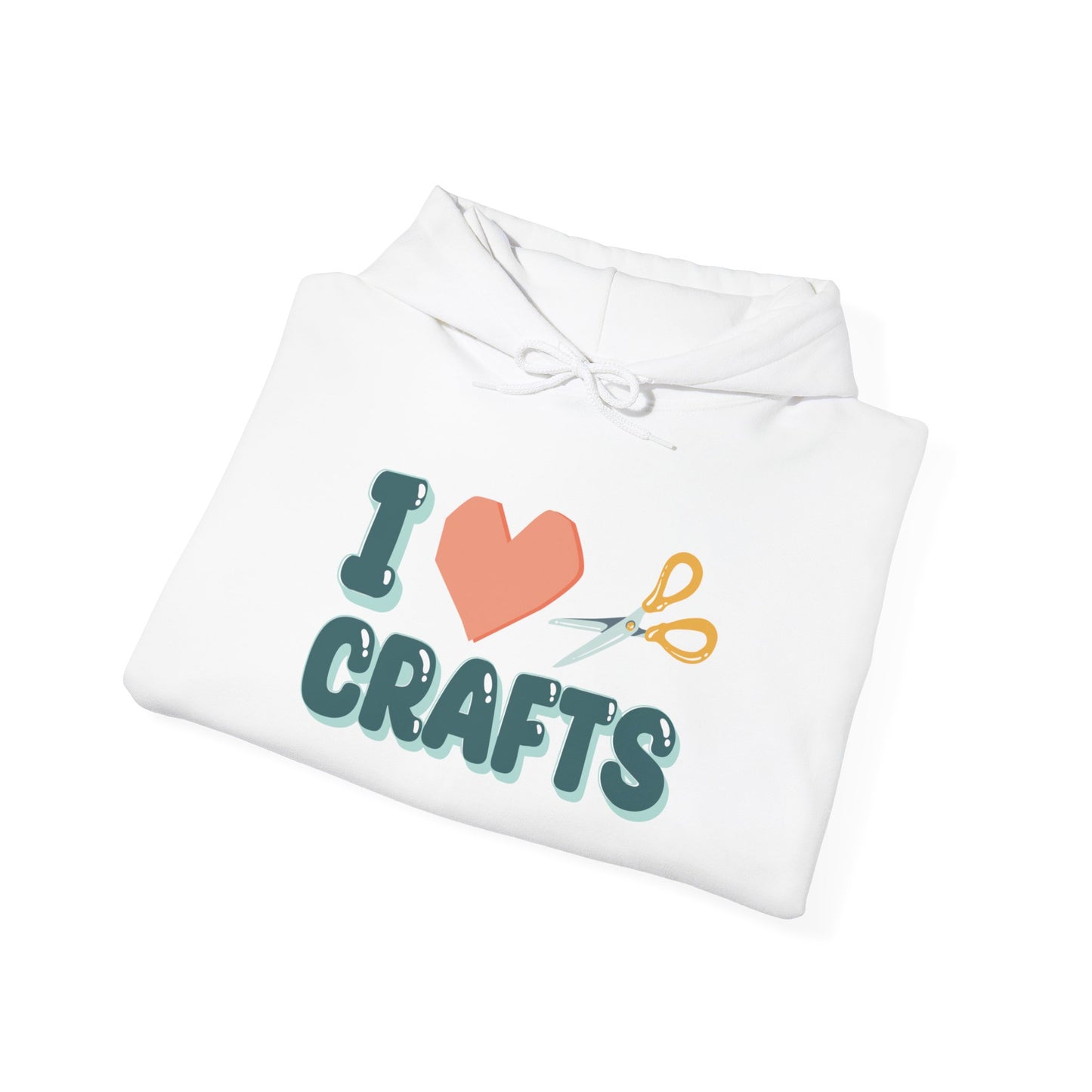 Crafty Love: Heart & Scissors Hoodie - Snarky Wonderful - 3