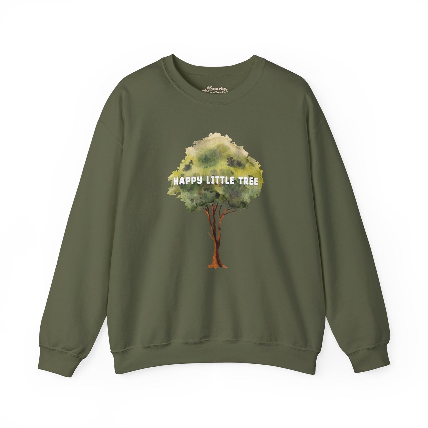 Happy Little Tree Art Sweatshirt - Snarky Wonderful - 8