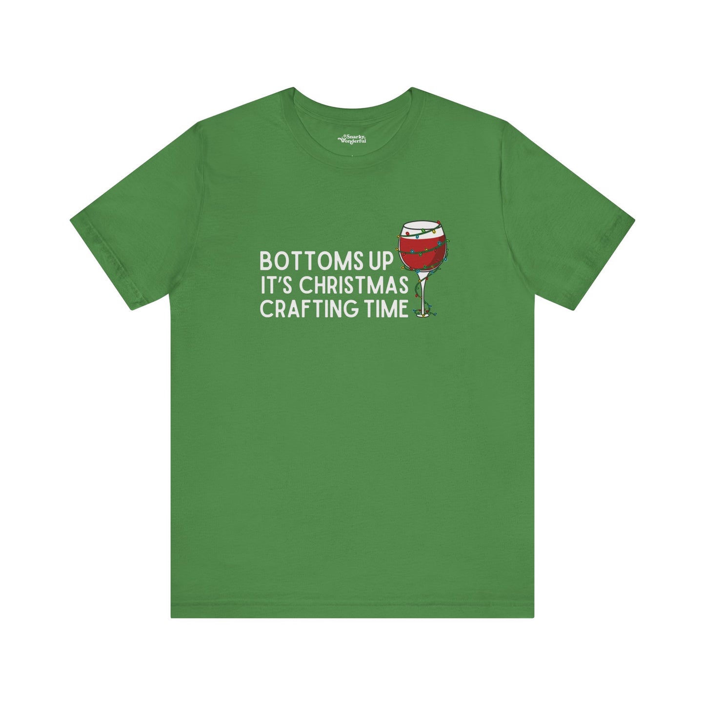 Bottoms Up It's Christmas Crafting Time Premium T-Shirt