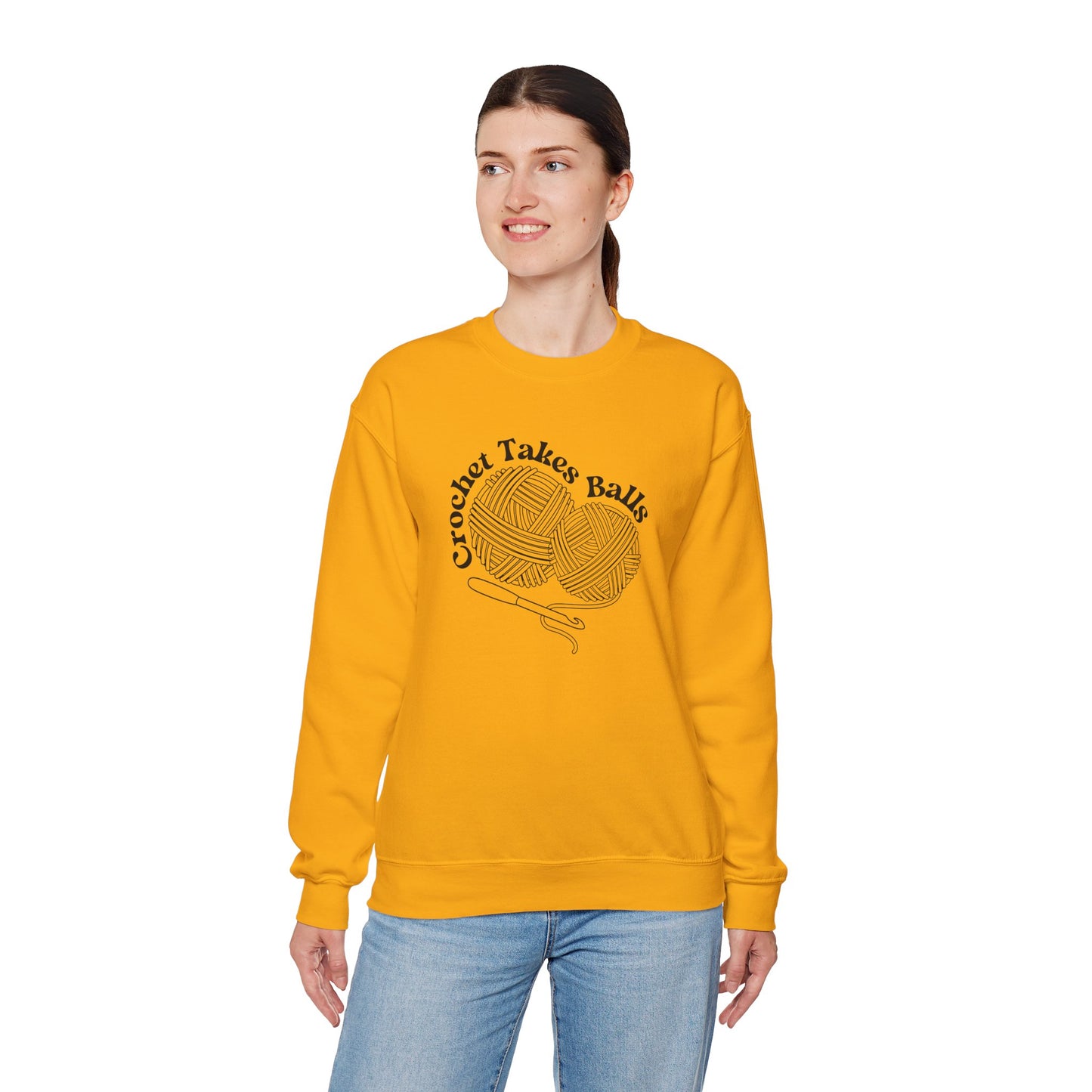 Crochet Takes Balls Sweatshirt