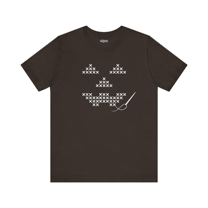 Cross-Stitched Jack-o'-Lantern Halloween T-Shirt - Snarky Wonderful - 7