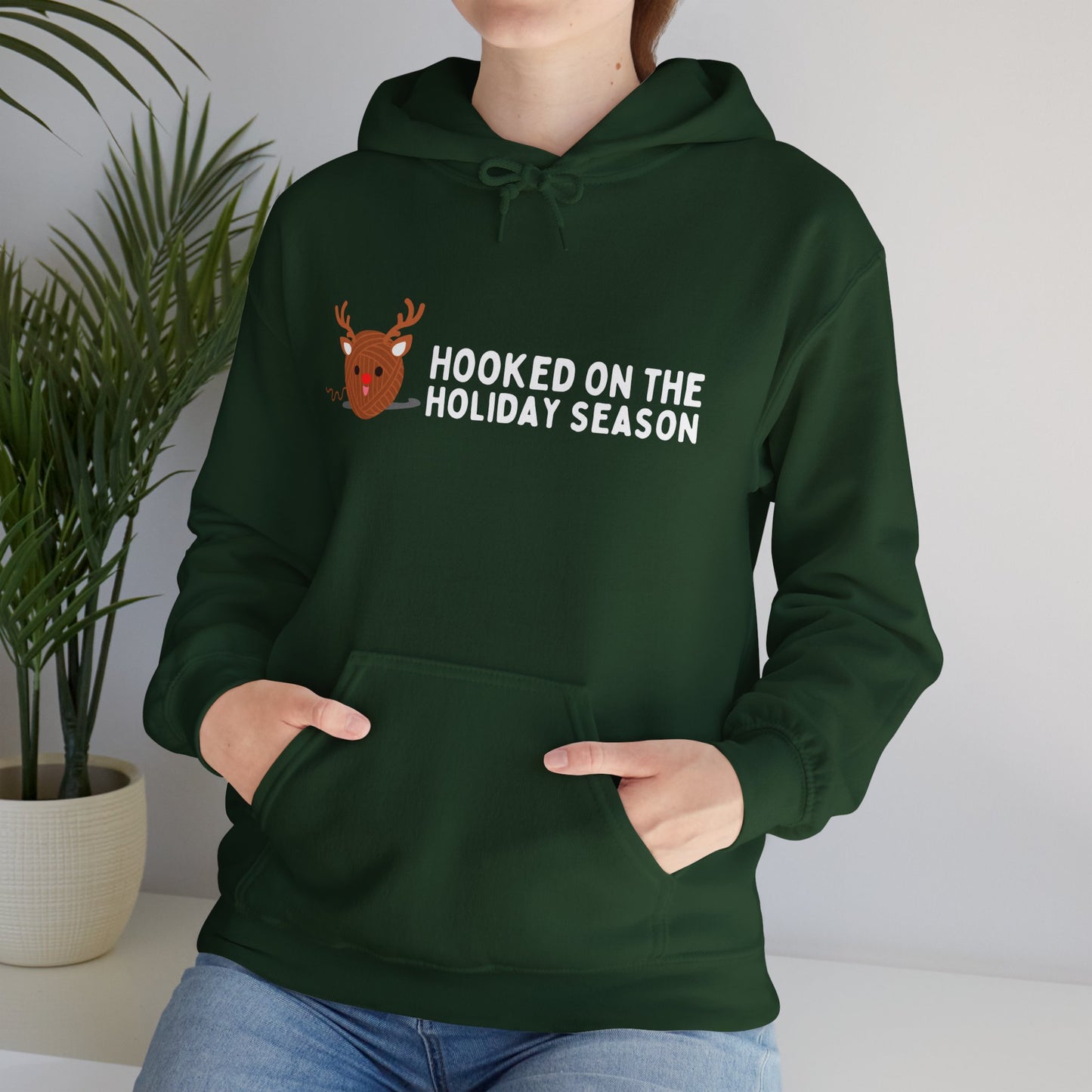 Hooked on the Holiday Season Crochet Hoodie