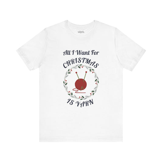 Christmas Yarn Dreams Knitter Premium T-Shirt