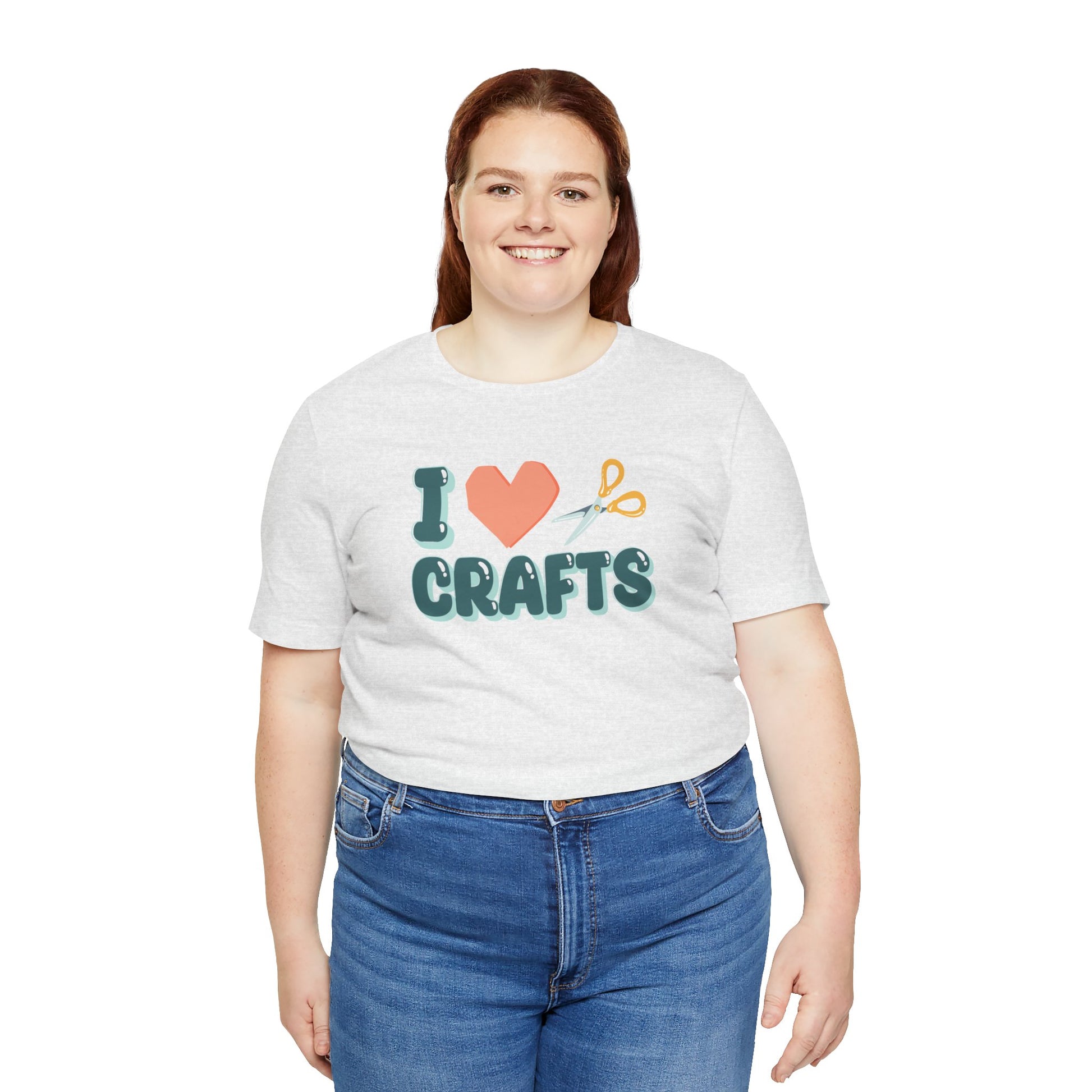 Crafty Love: Heart & Scissors T-Shirt - Snarky Wonderful - 2