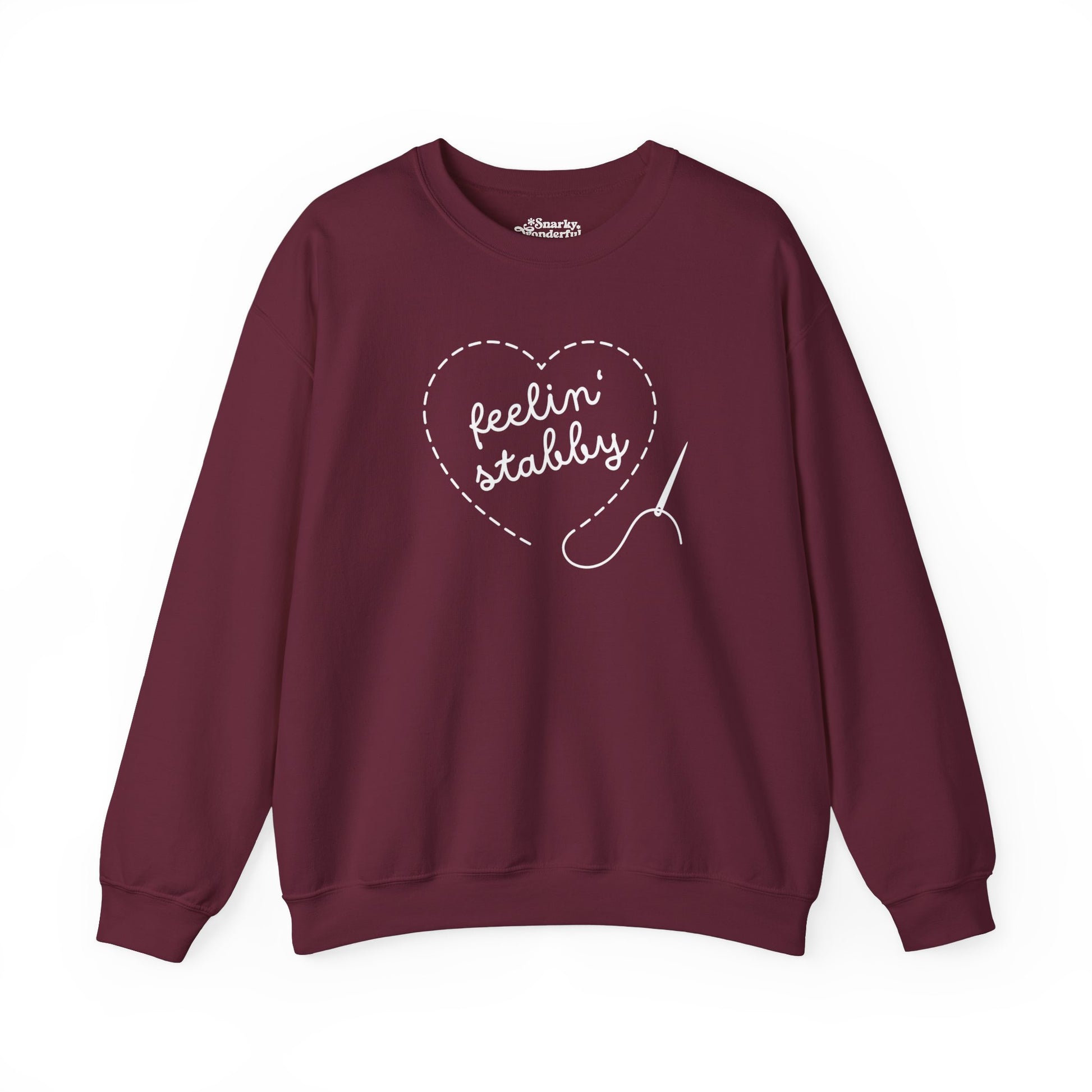 Feelin' Stabby Needlework Humor Sweatshirt - Snarky Wonderful - 8