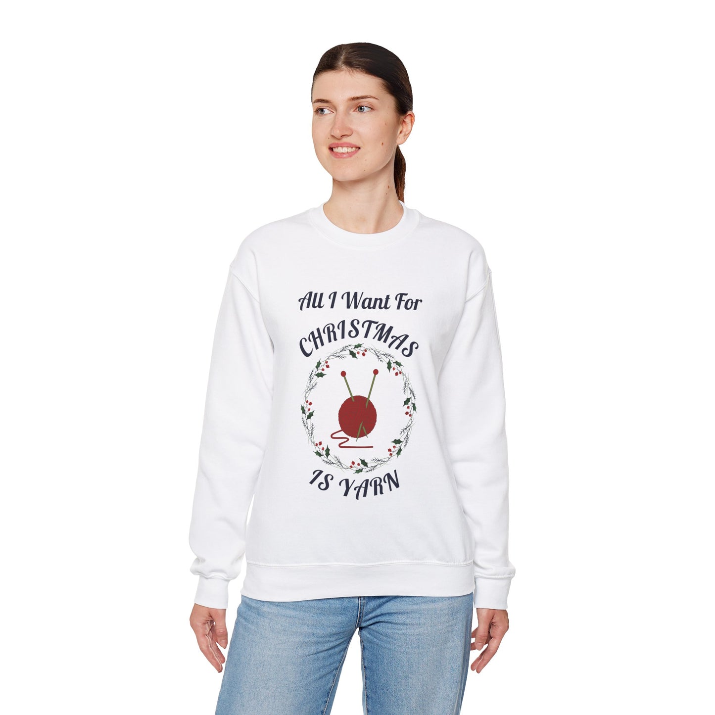 Christmas Yarn Dreams Knitter Sweatshirt