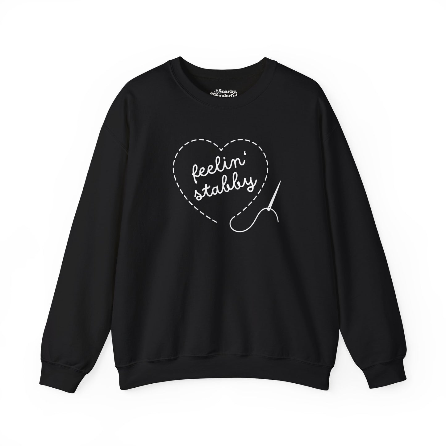 Feelin' Stabby Needlework Humor Sweatshirt - Snarky Wonderful - 14