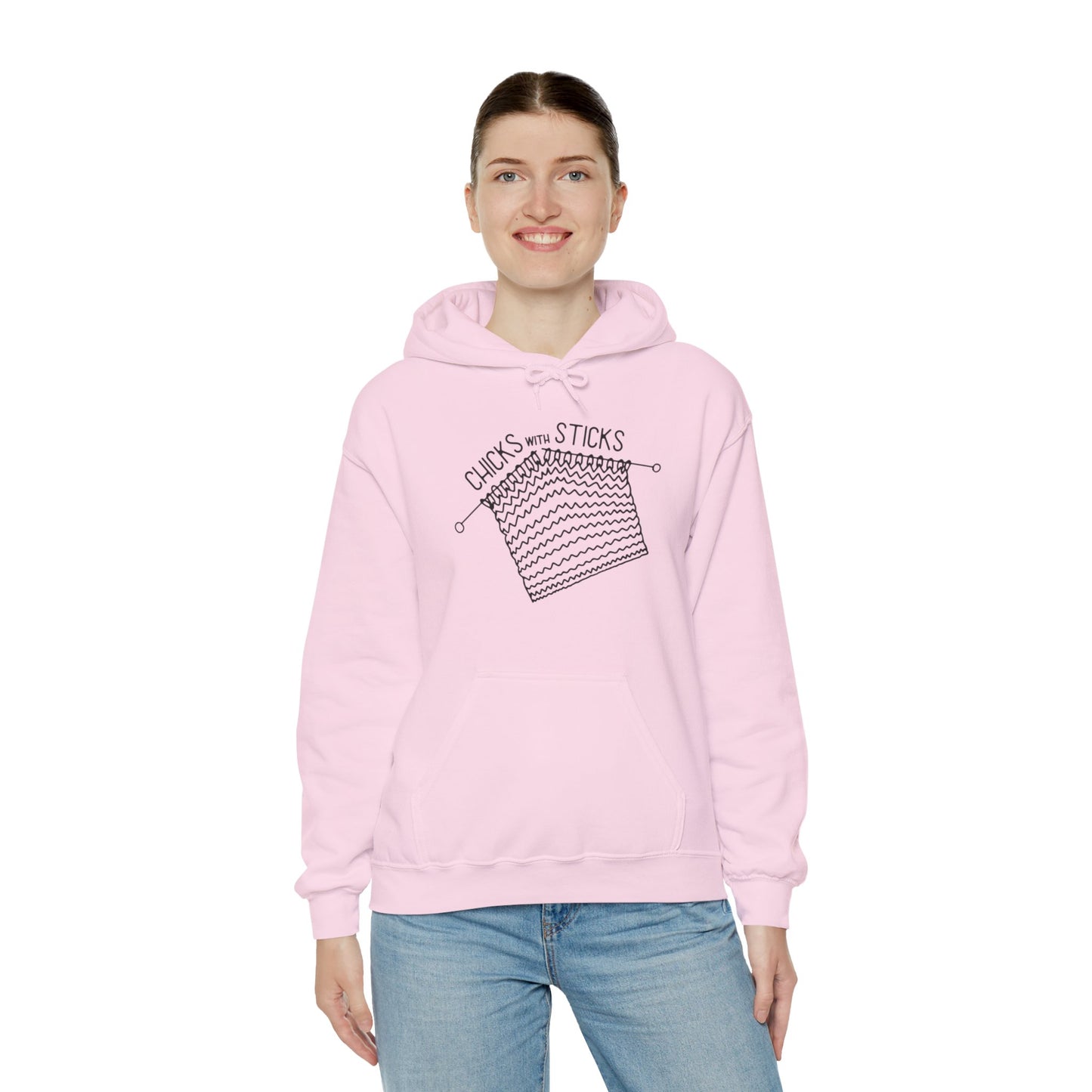 Proud Knitter Chicks with Sticks Hoodie - Snarky Wonderful - 2