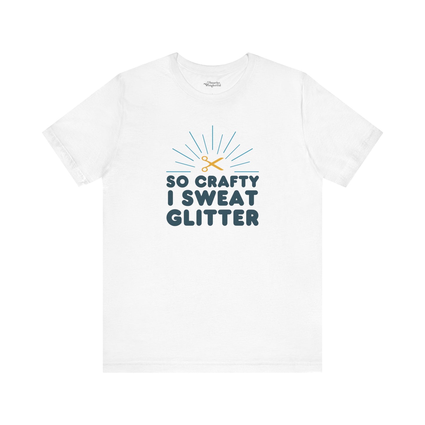 So Crafty I Sweat Glitter T-Shirt - Snarky Wonderful - 10