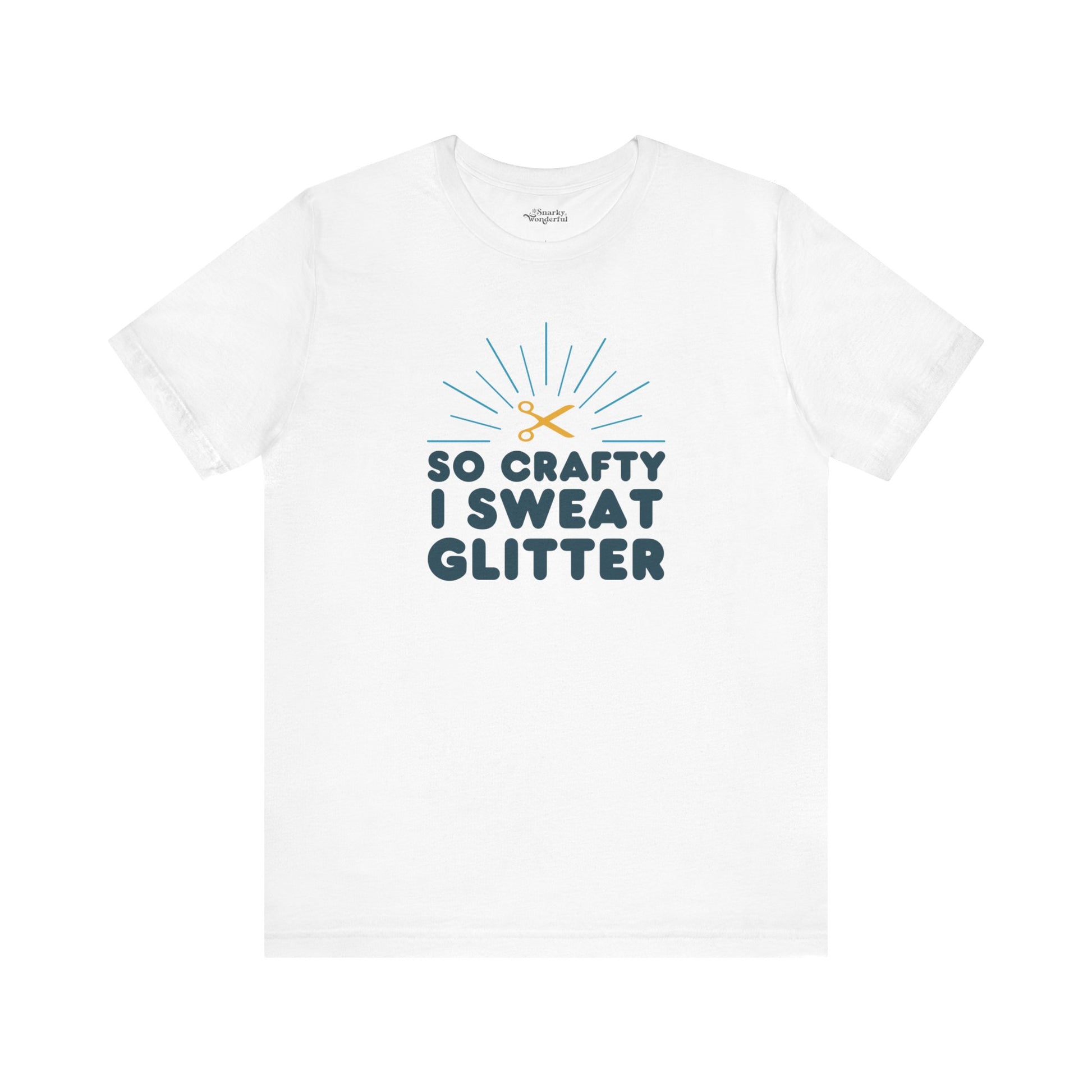 So Crafty I Sweat Glitter T-Shirt - Snarky Wonderful - 10