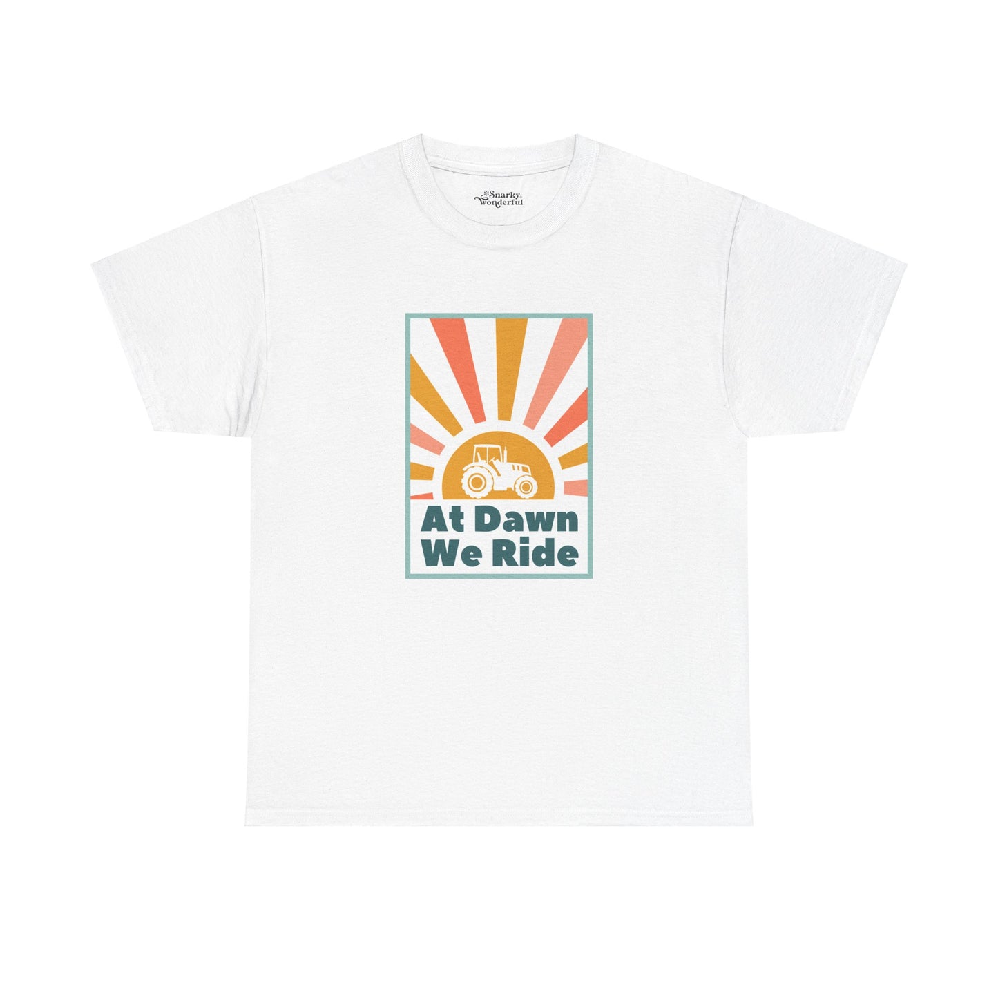 At Dawn We Ride Tractor Essential Tee