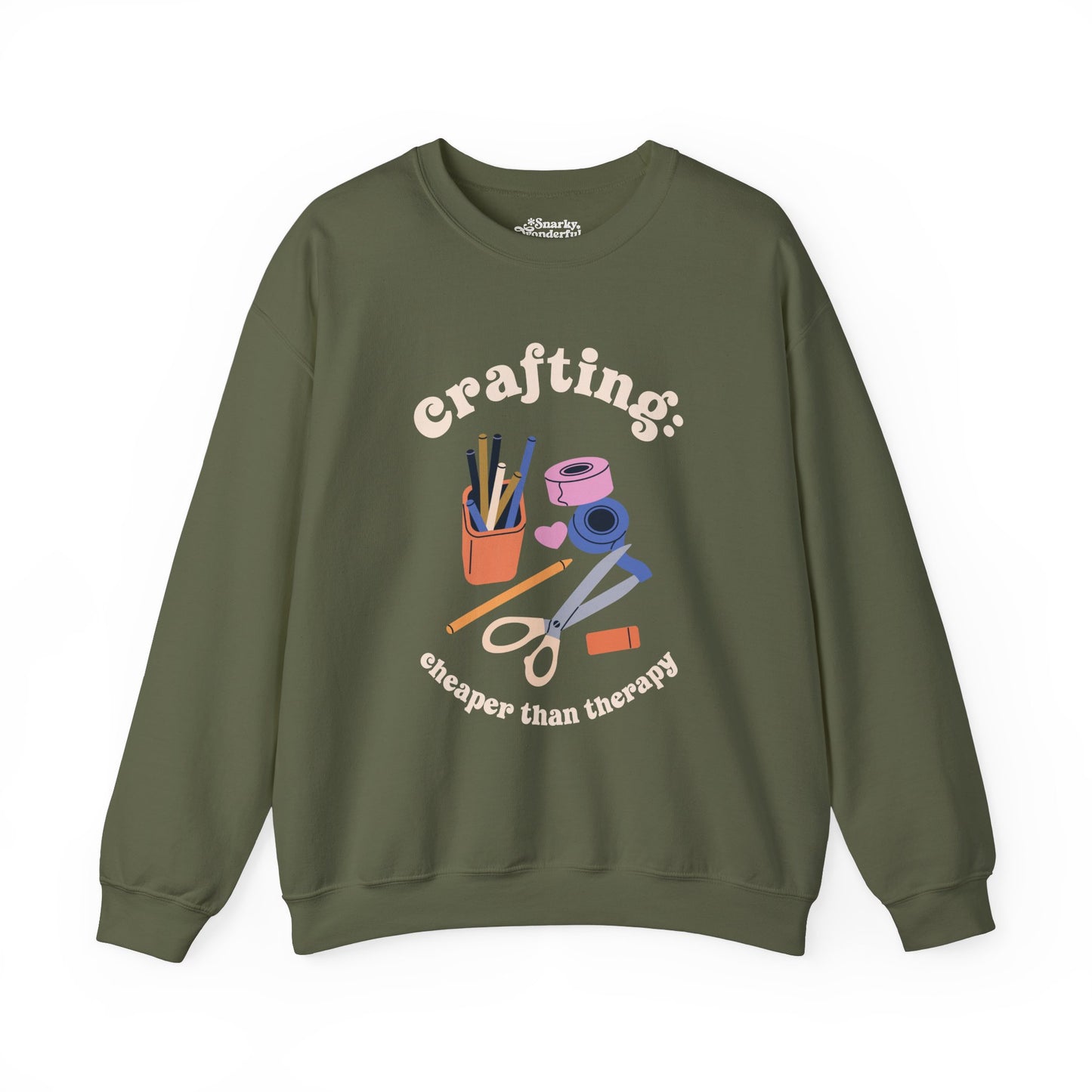 Crafting is Cheaper Than Therapy Sweatshirt