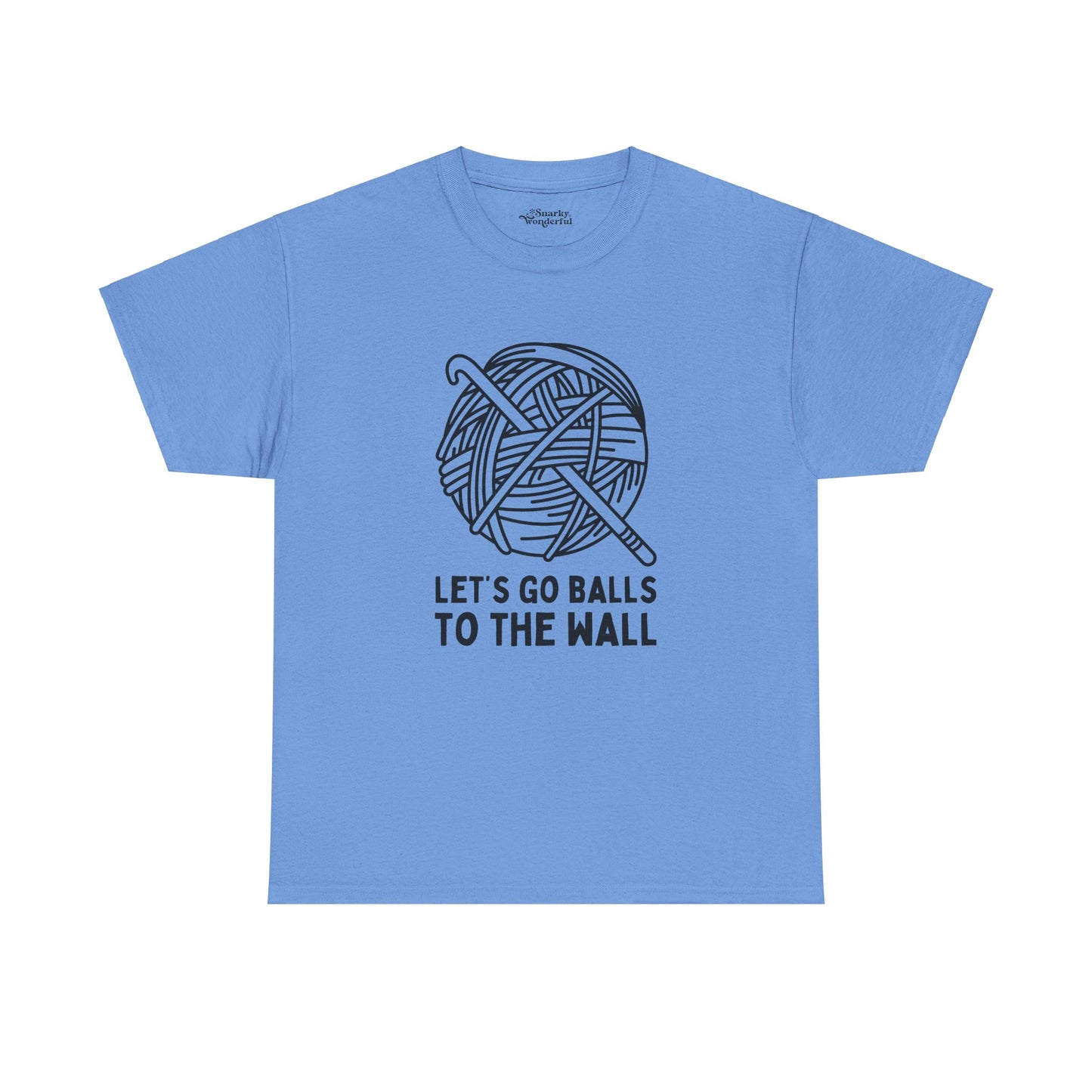 Let's Go Balls to the Wall Crochet Essential Tee