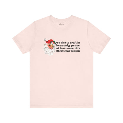 Christmas Crafting in Heavenly Peace Premium T-Shirt