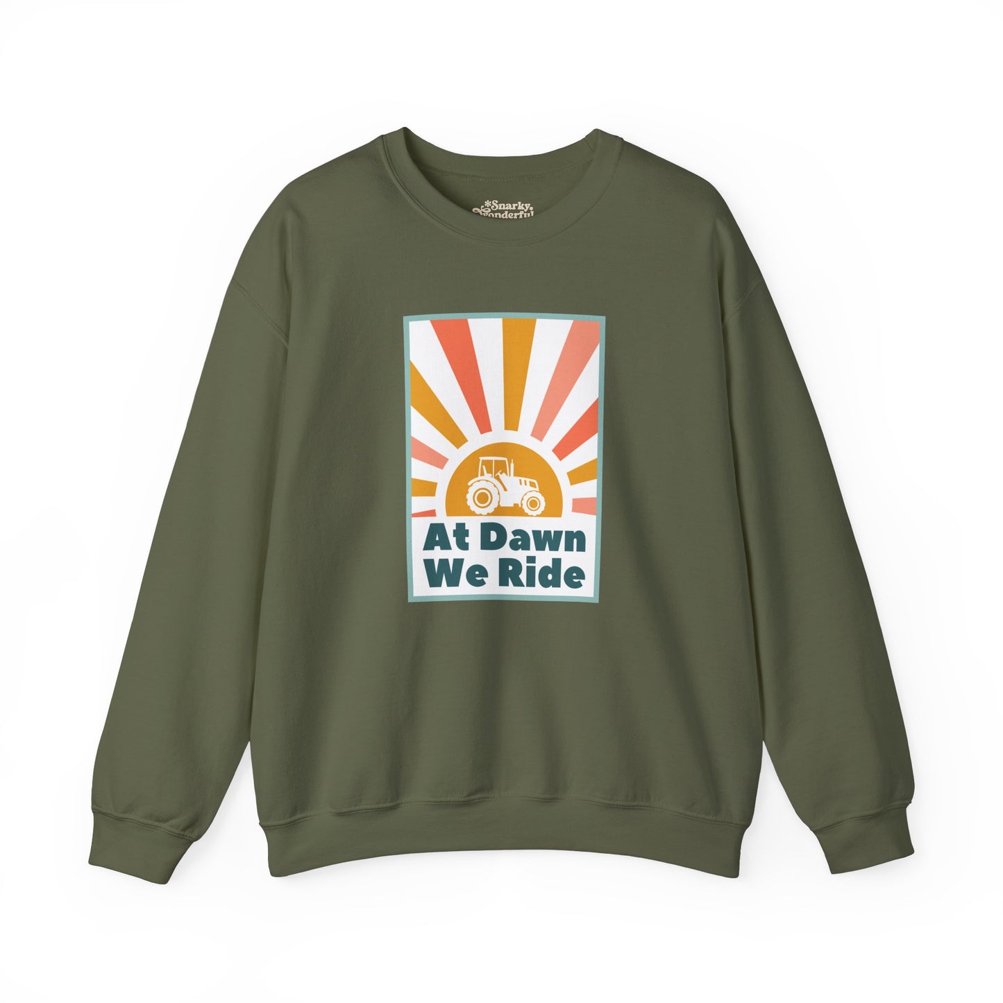 At Dawn We Ride Tractor Sweatshirt