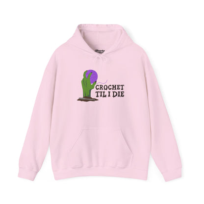 Crochet Til I Die Zombie Hoodie - Snarky Wonderful - 4