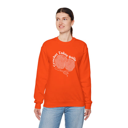 Crochet Takes Balls Sweatshirt