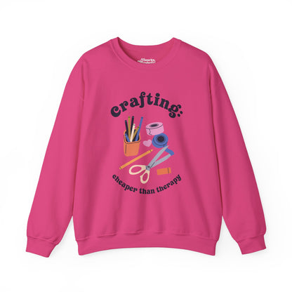 Crafting is Cheaper Than Therapy Sweatshirt