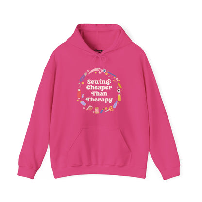 Sewing is Cheaper Than Therapy Hoodie