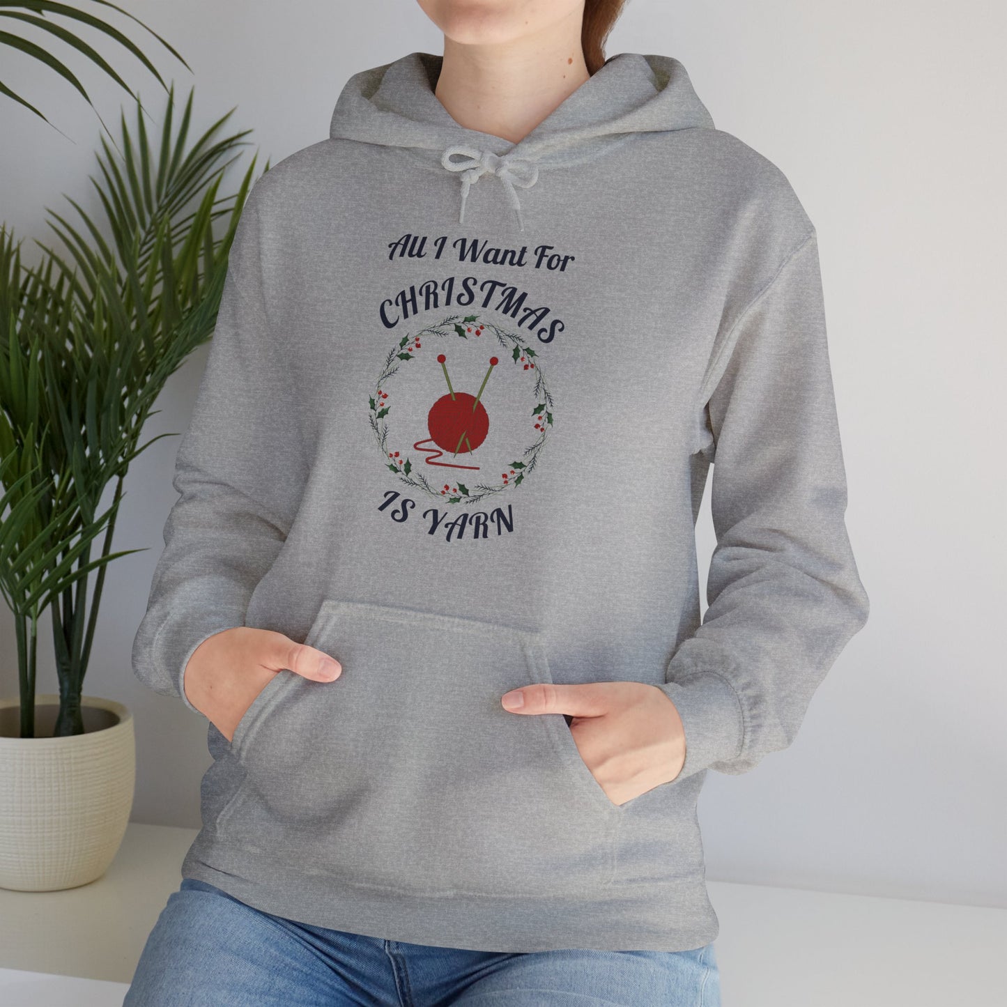 Christmas Yarn Dreams Knitter Hoodie