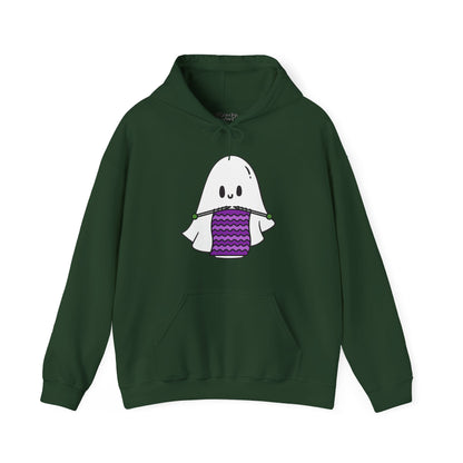 Knitting Ghost Halloween Hoodie - Snarky Wonderful - 8