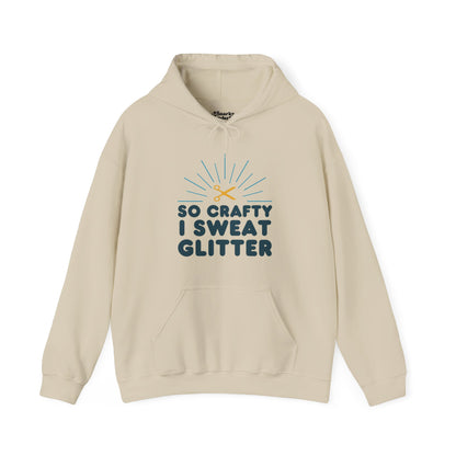 So Crafty I Sweat Glitter Hoodie - Snarky Wonderful - 6