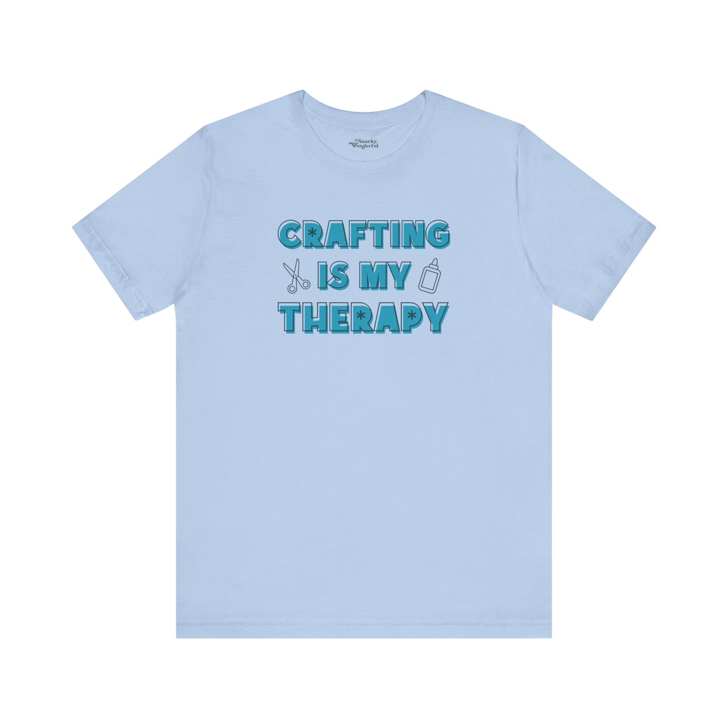 Crafting Is My Therapy T-Shirt - Snarky Wonderful - 3