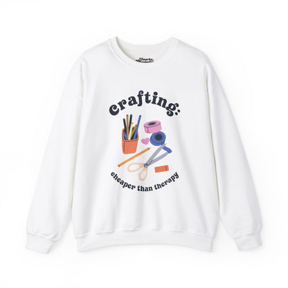 Crafting is Cheaper Than Therapy Sweatshirt