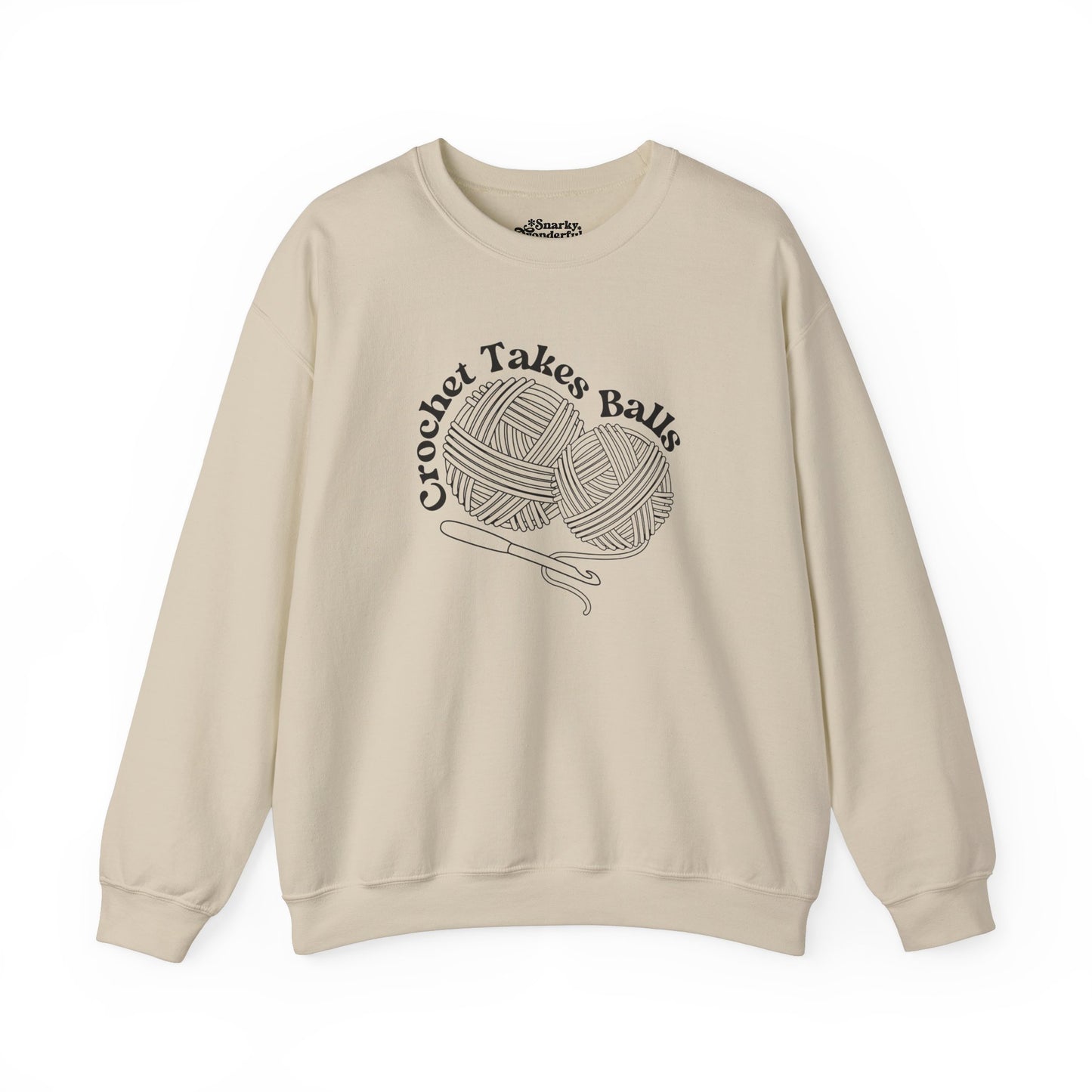 Crochet Takes Balls Sweatshirt