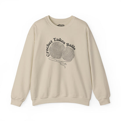 Crochet Takes Balls Sweatshirt