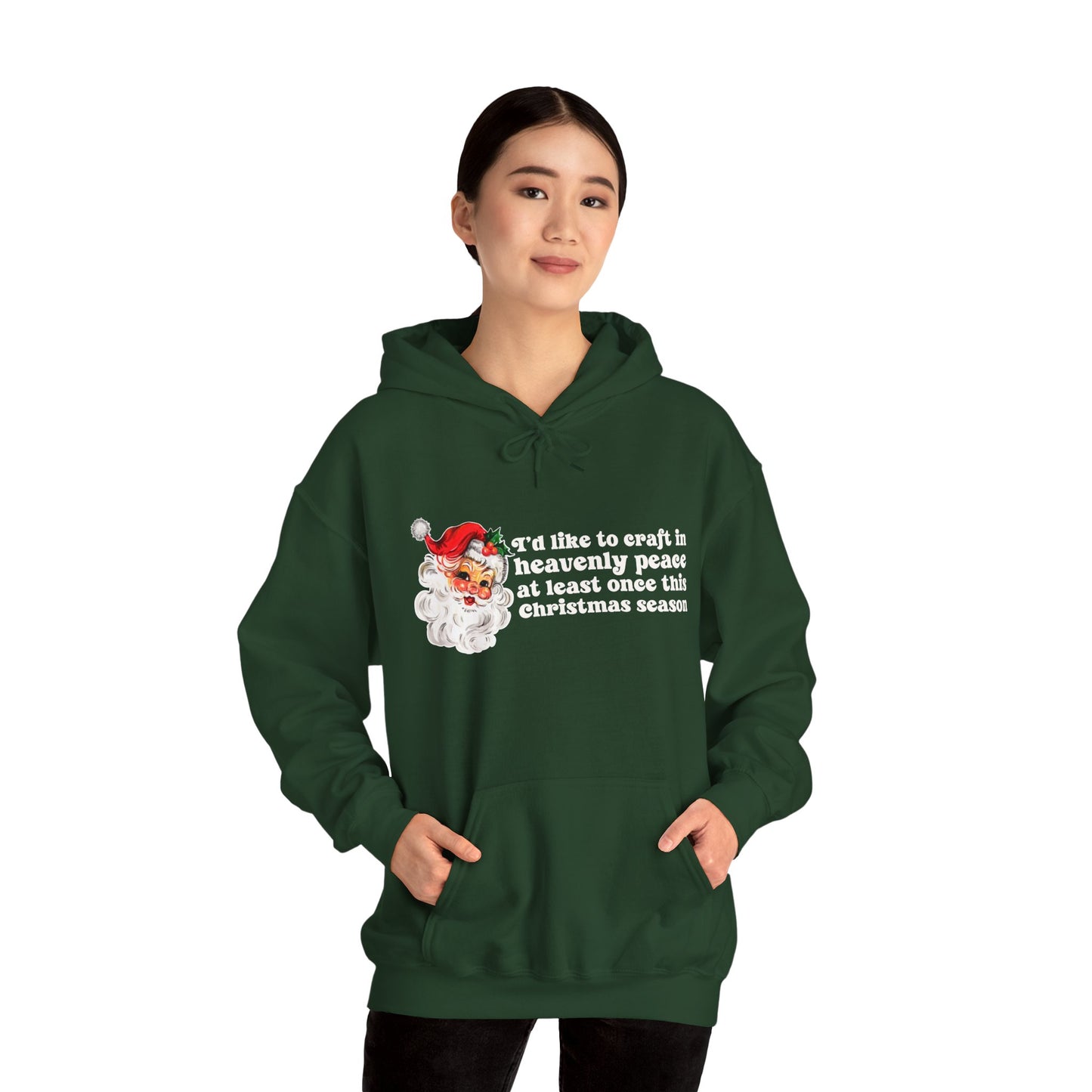 Christmas Crafting in Heavenly Peace Hoodie