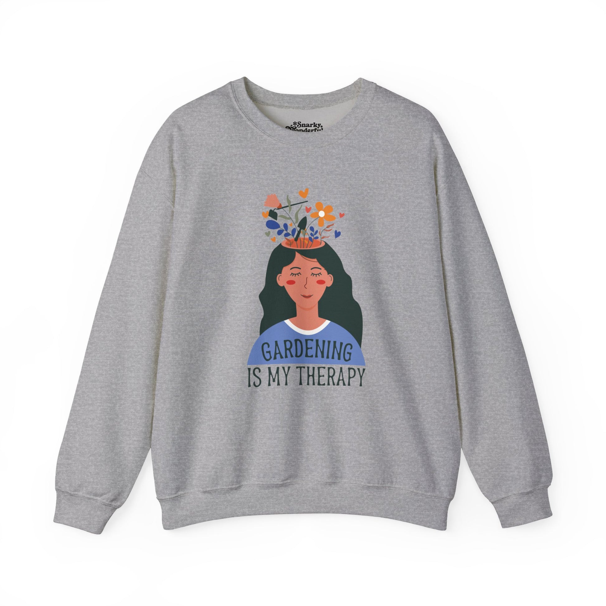 Gardening Is My Therapy Flower Dream Sweatshirt - Snarky Wonderful - 4